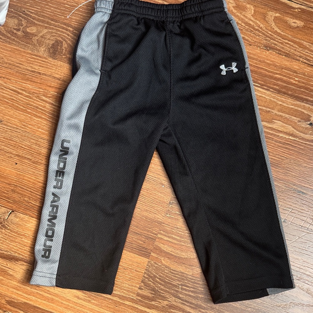 Under Armour Kids Black and Gray Joggers